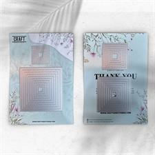 CraftAddictionUK Die - Essential Stitched Panels / Squares